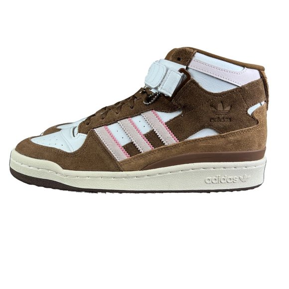 Adidas Forum Mid Chocolate To My Strawberry Brown Shoes GY6802 Men's Sz 9 - 11.5 - Picture 3 of 9